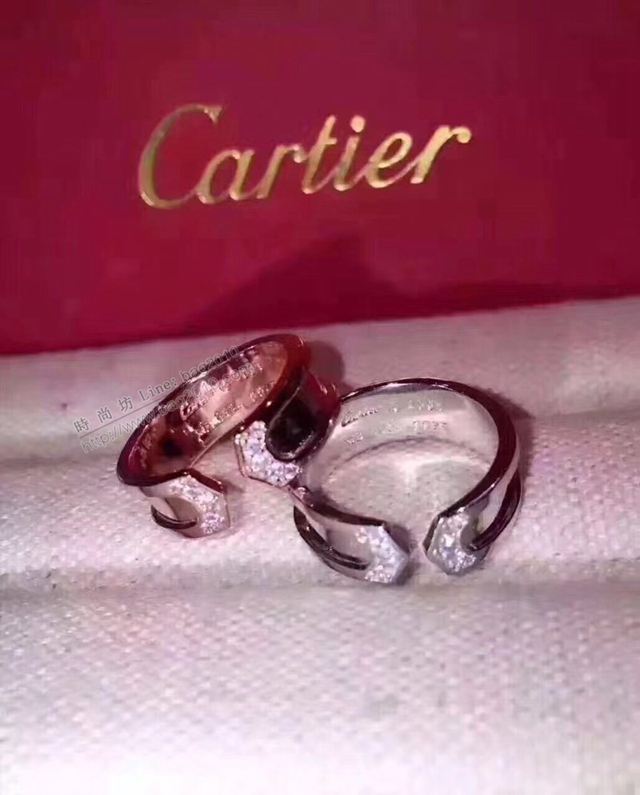 Cartier首飾 JZ-117 卡地亞經典爆款 雙箭頭開口戒指 Cartier卡地亞LOVE情侶戒指  zgk1408